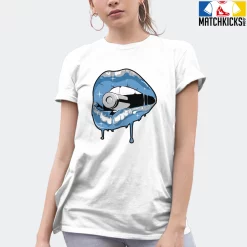 T-Shirt - Nike Dunk Low University Blue - Sneaker-Matching T-Shirt (Kiss Of Death) -Nike Dunk shop online mockupGenerator 11204