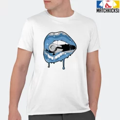 T-Shirt - Nike Dunk Low University Blue - Sneaker-Matching T-Shirt (Kiss Of Death) -Nike Dunk shop online mockupGenerator 11205