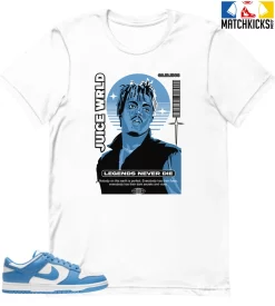 T-Shirt - Nike Dunk Low University Blue - Sneaker-Matching T-Shirt (Juice Wrld)