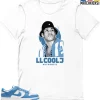T-Shirt - Nike Dunk Low University Blue - Sneaker-Matching T-Shirt (LL COOL J)