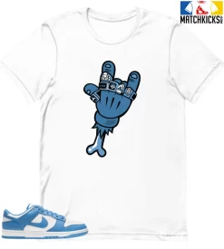 T-Shirt - Nike Dunk Low University Blue - Sneaker-Matching T-Shirt (RINGS CHAMPIONS)