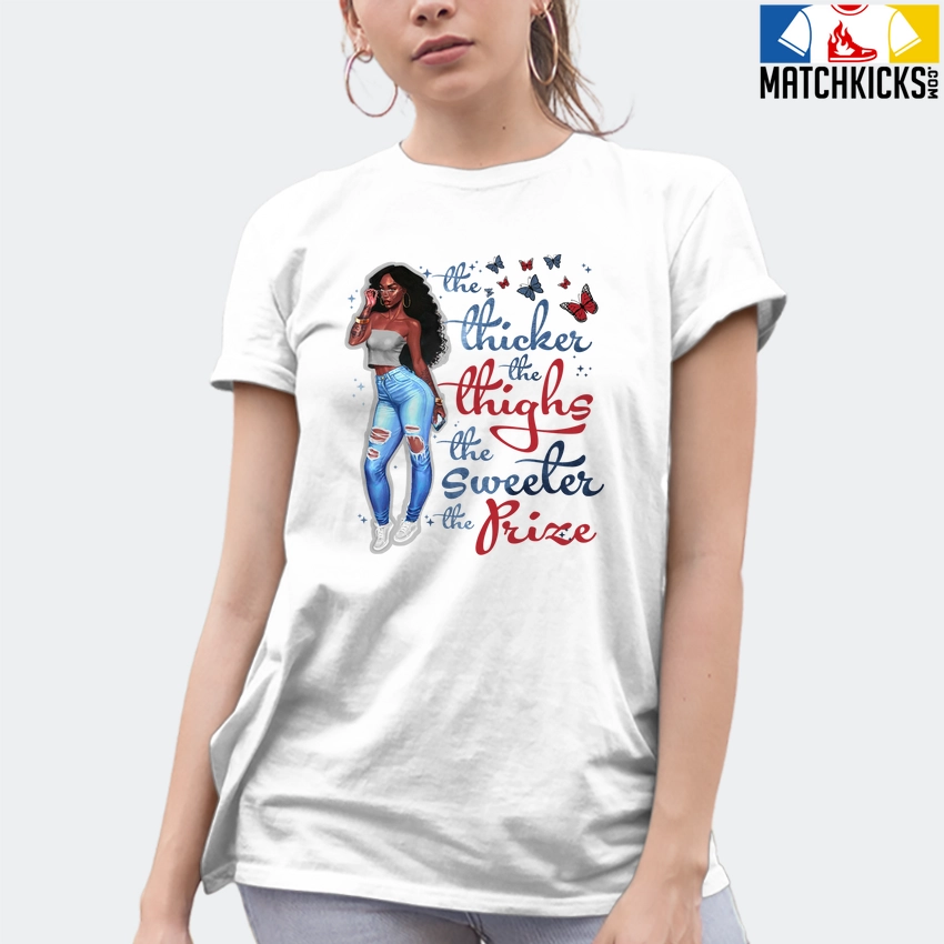 T-Shirt - Nike Dunk High Washed Denim Pack - Sneaker-Matching T-Shirt (Thicker Thighs Sweeter Prize) 10 T-Shirt - Nike Dunk High Washed Denim Pack - Sneaker-Matching T-Shirt (Thicker Thighs Sweeter Prize) - Image 8