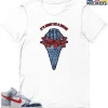 T-Shirt - Nike Dunk High Washed Denim Pack - Sneaker-Matching T-Shirt (Its About ICE And CREAM)