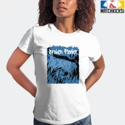 T-Shirt - Nike Dunk Low University Blue - Sneaker-Matching T-Shirt (Broken Flower) -Nike Dunk shop online mockupGenerator 11371