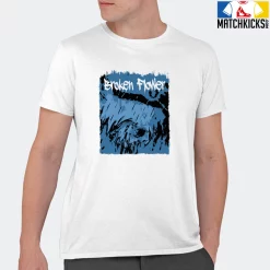 T-Shirt - Nike Dunk Low University Blue - Sneaker-Matching T-Shirt (Broken Flower) -Nike Dunk shop online mockupGenerator 11376