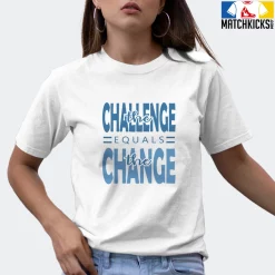 T-Shirt - Nike Dunk Low University Blue - Sneaker-Matching T-Shirt (the Challenge = The Change) -Nike Dunk shop online mockupGenerator 11403