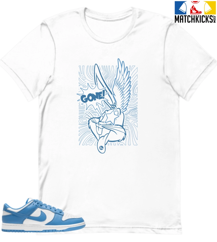 T-Shirt - Nike Dunk Low University Blue - Sneaker-Matching T-Shirt (GONE) 3 T-Shirt - Nike Dunk Low University Blue - Sneaker-Matching T-Shirt (GONE)
