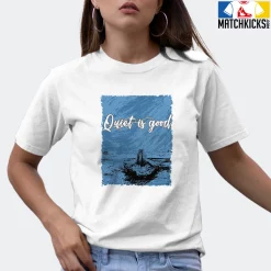 T-Shirt - Nike Dunk Low University Blue - Sneaker-Matching T-Shirt (Quiet Is Good) -Nike Dunk shop online mockupGenerator 11457