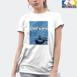 T-Shirt - Nike Dunk Low University Blue - Sneaker-Matching T-Shirt (Quiet Is Good) -Nike Dunk shop online mockupGenerator 11458