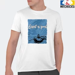 T-Shirt - Nike Dunk Low University Blue - Sneaker-Matching T-Shirt (Quiet Is Good) -Nike Dunk shop online mockupGenerator 11459