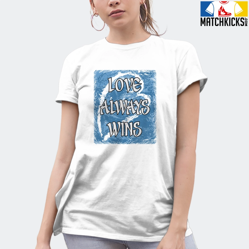 T-Shirt - Nike Dunk Low University Blue - Sneaker-Matching T-Shirt (Love Always Wins) 10 T-Shirt - Nike Dunk Low University Blue - Sneaker-Matching T-Shirt (Love Always Wins) - Image 8