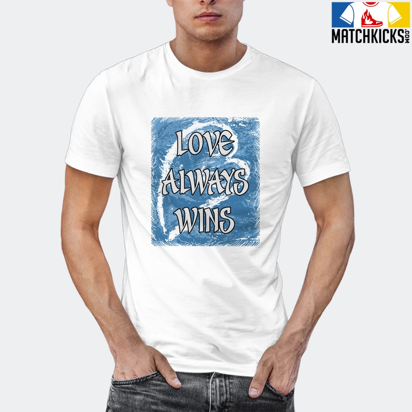 T-Shirt - Nike Dunk Low University Blue - Sneaker-Matching T-Shirt (Love Always Wins) 12 T-Shirt - Nike Dunk Low University Blue - Sneaker-Matching T-Shirt (Love Always Wins) - Image 10