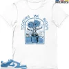 T-Shirt - Nike Dunk Low University Blue - Sneaker-Matching T-Shirt (Together We Bloom) -Nike Dunk shop online mockupGenerator 11488