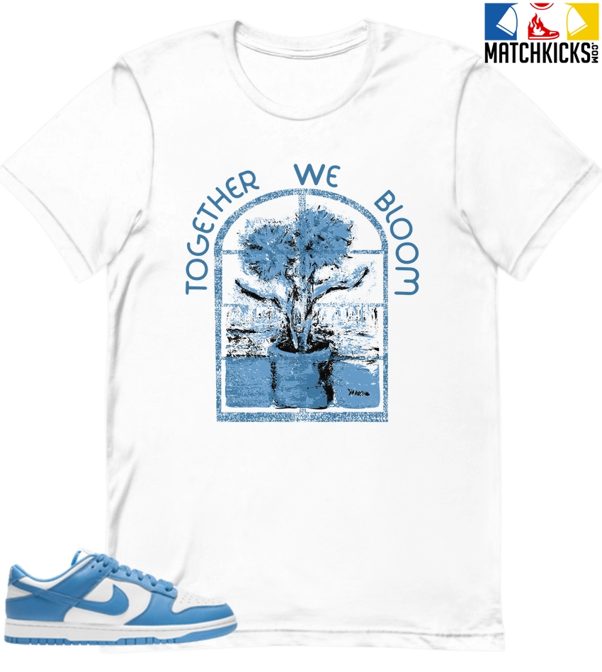 T-Shirt - Nike Dunk Low University Blue - Sneaker-Matching T-Shirt (Together We Bloom) 3 T-Shirt - Nike Dunk Low University Blue - Sneaker-Matching T-Shirt (Together We Bloom)