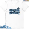 T-Shirt - Nike Dunk Low University Blue - Sneaker-Matching T-Shirt (The King Is Back)