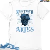 T-Shirt - Nike Dunk Low University Blue - Sneaker-Matching T-Shirt (RAM Risk Taker) -Nike Dunk shop online mockupGenerator 11515