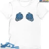 T-Shirt - Nike Dunk Low University Blue - Sneaker-Matching T-Shirt (Pumpkin Skeleton Hands) -Nike Dunk shop online mockupGenerator 11524