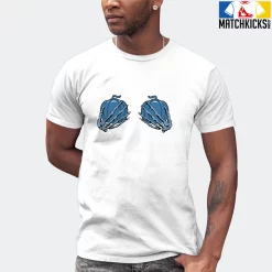 T-Shirt - Nike Dunk Low University Blue - Sneaker-Matching T-Shirt (Pumpkin Skeleton Hands) -Nike Dunk shop online mockupGenerator 11527