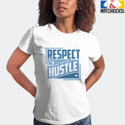 T-Shirt - Nike Dunk Low University Blue - Sneaker-Matching T-Shirt (RESPECT The HUSTLE) -Nike Dunk shop online mockupGenerator 11535