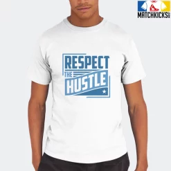 T-Shirt - Nike Dunk Low University Blue - Sneaker-Matching T-Shirt (RESPECT The HUSTLE) -Nike Dunk shop online mockupGenerator 11537