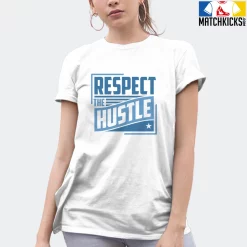 T-Shirt - Nike Dunk Low University Blue - Sneaker-Matching T-Shirt (RESPECT The HUSTLE) -Nike Dunk shop online mockupGenerator 11539