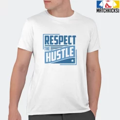 T-Shirt - Nike Dunk Low University Blue - Sneaker-Matching T-Shirt (RESPECT The HUSTLE) -Nike Dunk shop online mockupGenerator 11540