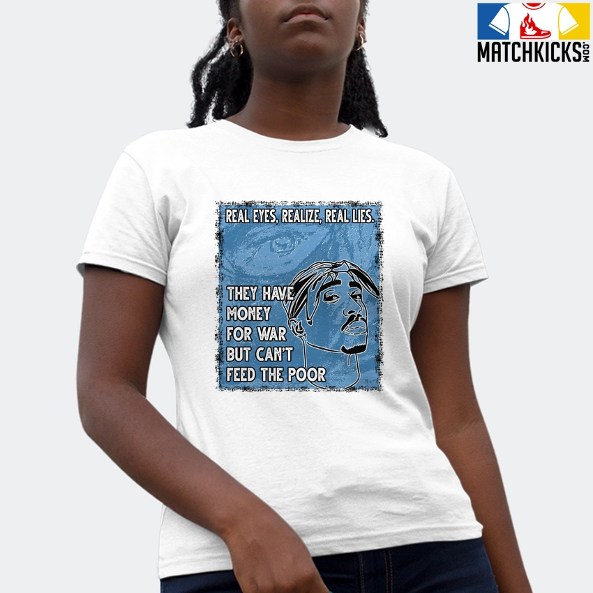 T-Shirt - Nike Dunk Low University Blue - Sneaker-Matching T-Shirt (TUPAC Real Eyes Realize Real Lies) 4 T-Shirt - Nike Dunk Low University Blue - Sneaker-Matching T-Shirt (TUPAC Real Eyes Realize Real Lies) - Image 2