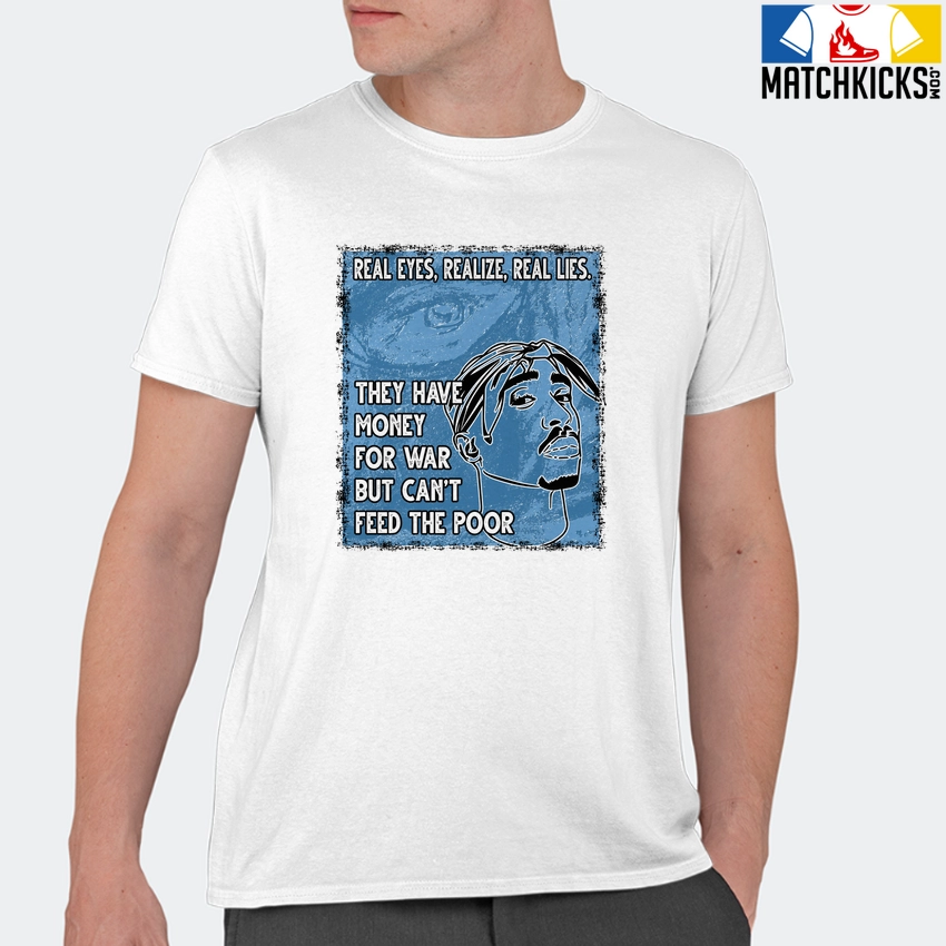 T-Shirt - Nike Dunk Low University Blue - Sneaker-Matching T-Shirt (TUPAC Real Eyes Realize Real Lies) 11 T-Shirt - Nike Dunk Low University Blue - Sneaker-Matching T-Shirt (TUPAC Real Eyes Realize Real Lies) - Image 9