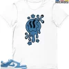 T-Shirt - Nike Dunk Low University Blue - Sneaker-Matching T-Shirt (Melty Face) 2 T-Shirt - Nike Dunk Low University Blue - Sneaker-Matching T-Shirt (Melty Face) -Nike Dunk shop online mockupGenerator 11578