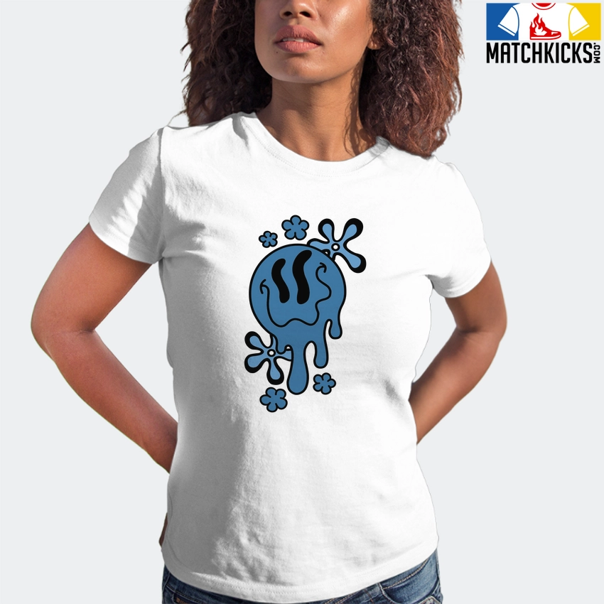 T-Shirt - Nike Dunk Low University Blue - Sneaker-Matching T-Shirt (Melty Face) 6 T-Shirt - Nike Dunk Low University Blue - Sneaker-Matching T-Shirt (Melty Face) - Image 4