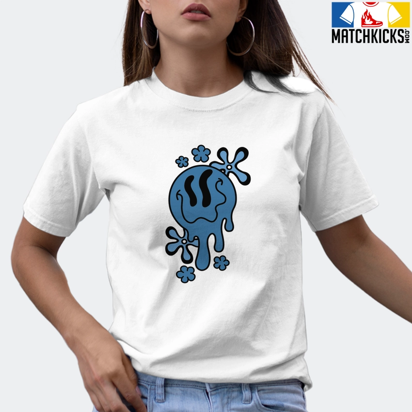 T-Shirt - Nike Dunk Low University Blue - Sneaker-Matching T-Shirt (Melty Face) 9 T-Shirt - Nike Dunk Low University Blue - Sneaker-Matching T-Shirt (Melty Face) - Image 7