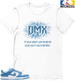 T-Shirt - Nike Dunk Low University Blue - Sneaker-Matching T-Shirt (DMX QUOTE)