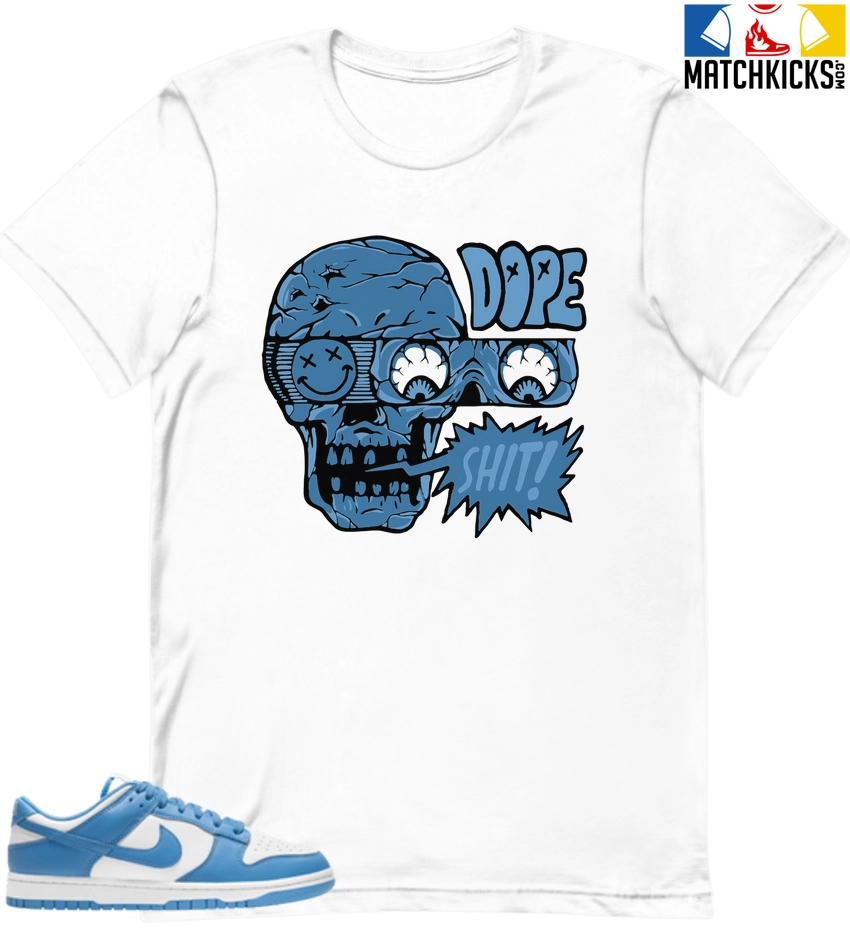 T-Shirt - Nike Dunk Low University Blue - Sneaker-Matching T-Shirt (DOPE SHIT) 3 T-Shirt - Nike Dunk Low University Blue - Sneaker-Matching T-Shirt (DOPE SHIT)