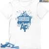 T-Shirt - Nike Dunk Low University Blue - Sneaker-Matching T-Shirt (Resilient AF)