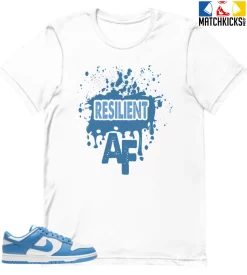 T-Shirt - Nike Dunk Low University Blue - Sneaker-Matching T-Shirt (Resilient AF)
