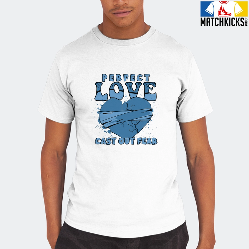T-Shirt - Nike Dunk Low University Blue - Sneaker-Matching T-Shirt (Perfect Love Cast Out Fear) 8 T-Shirt - Nike Dunk Low University Blue - Sneaker-Matching T-Shirt (Perfect Love Cast Out Fear) - Image 6
