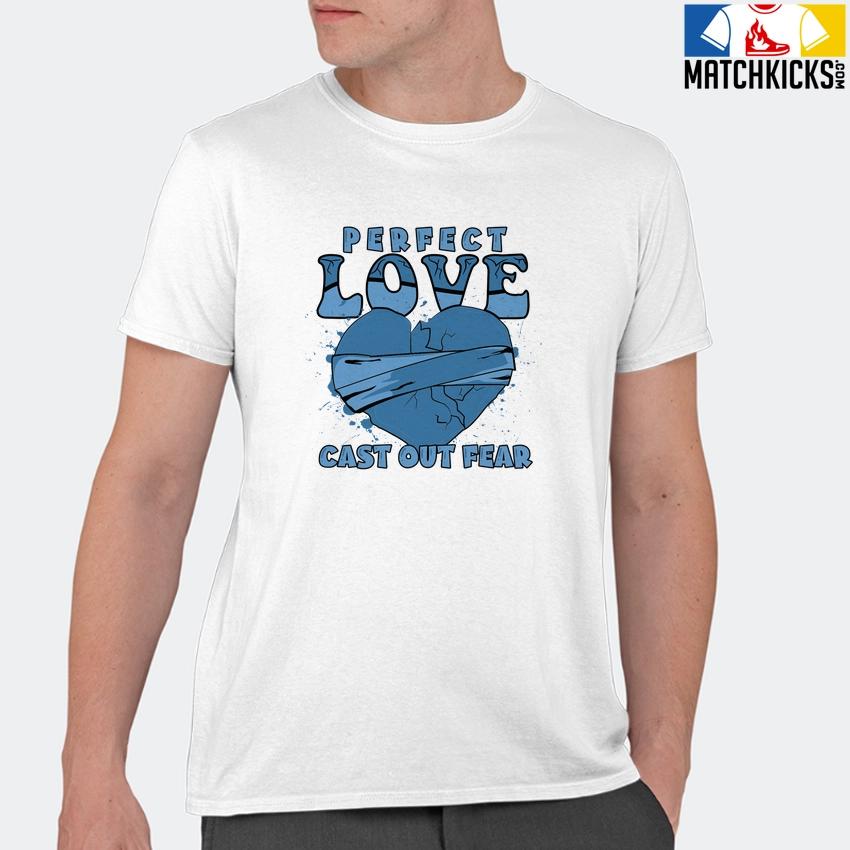 T-Shirt - Nike Dunk Low University Blue - Sneaker-Matching T-Shirt (Perfect Love Cast Out Fear) 11 T-Shirt - Nike Dunk Low University Blue - Sneaker-Matching T-Shirt (Perfect Love Cast Out Fear) - Image 9