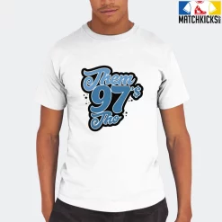 T-Shirt - Nike Dunk Low University Blue - Sneaker-Matching T-Shirt (Them Ninety Seven's Tho) -Nike Dunk shop online mockupGenerator 11654