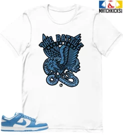T-Shirt - Nike Dunk Low University Blue - Sneaker-Matching T-Shirt (The Battle)