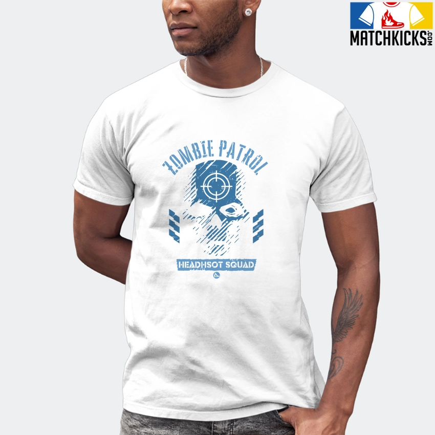 T-Shirt - Nike Dunk Low University Blue - Sneaker-Matching T-Shirt (Zombie Patrol) 7 T-Shirt - Nike Dunk Low University Blue - Sneaker-Matching T-Shirt (Zombie Patrol) - Image 5