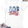 T-Shirt - Nike Dunk High Washed Denim Pack - Sneaker-Matching T-Shirt (80s Baby)