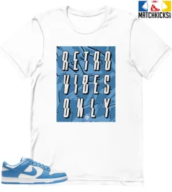 T-Shirt - Nike Dunk Low University Blue - Sneaker-Matching T-Shirt (Retro Vibes Only)