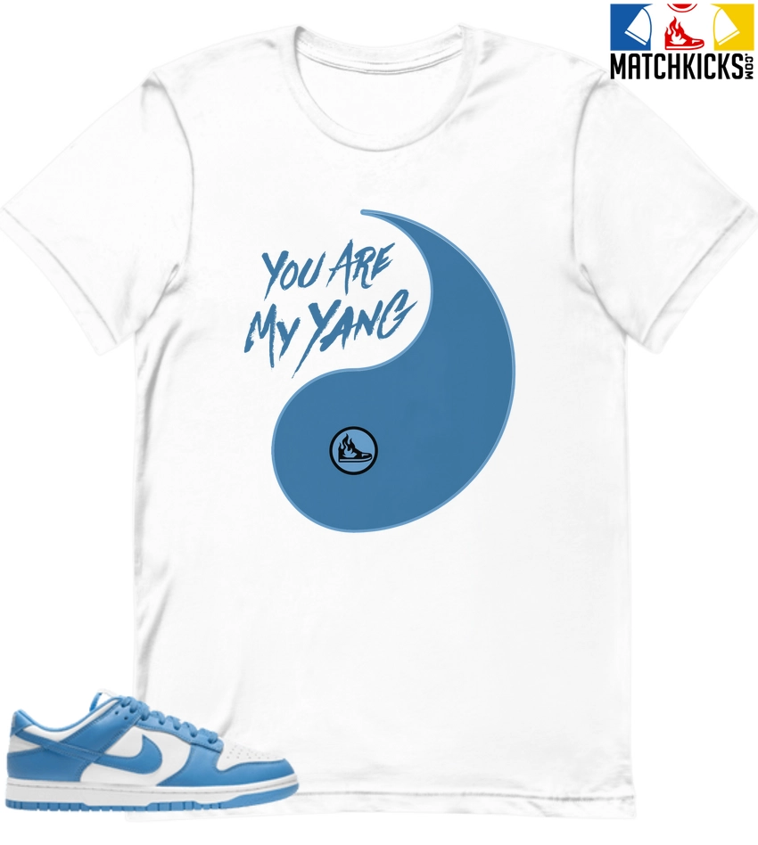 T-Shirt - Nike Dunk Low University Blue - Sneaker-Matching T-Shirt (You Are My Yang) 3 T-Shirt - Nike Dunk Low University Blue - Sneaker-Matching T-Shirt (You Are My Yang)