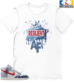 T-Shirt - Nike Dunk High Washed Denim Pack - Sneaker-Matching T-Shirt (Resilient AF)