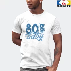 T-Shirt - Nike Dunk Low University Blue - Sneaker-Matching T-Shirt (80s Baby) -Nike Dunk shop online mockupGenerator 11701