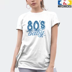 T-Shirt - Nike Dunk Low University Blue - Sneaker-Matching T-Shirt (80s Baby) -Nike Dunk shop online mockupGenerator 11704