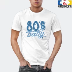 T-Shirt - Nike Dunk Low University Blue - Sneaker-Matching T-Shirt (80s Baby) -Nike Dunk shop online mockupGenerator 11706