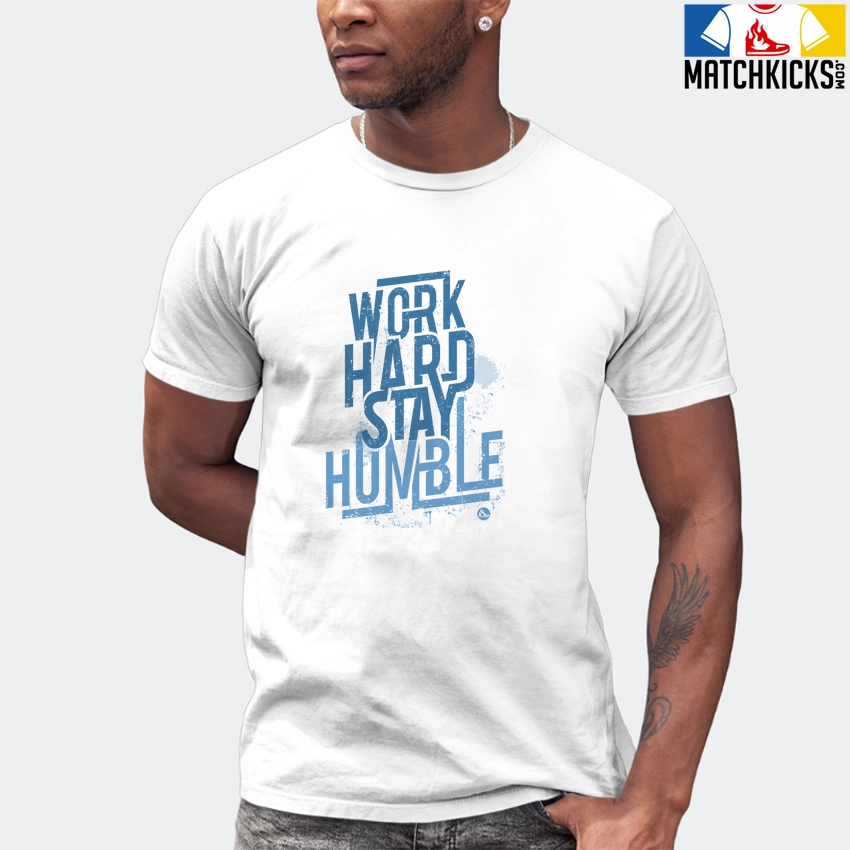 T-Shirt - Nike Dunk Low University Blue - Sneaker-Matching T-Shirt (Work Hard Stay Humble) 7 T-Shirt - Nike Dunk Low University Blue - Sneaker-Matching T-Shirt (Work Hard Stay Humble) - Image 5