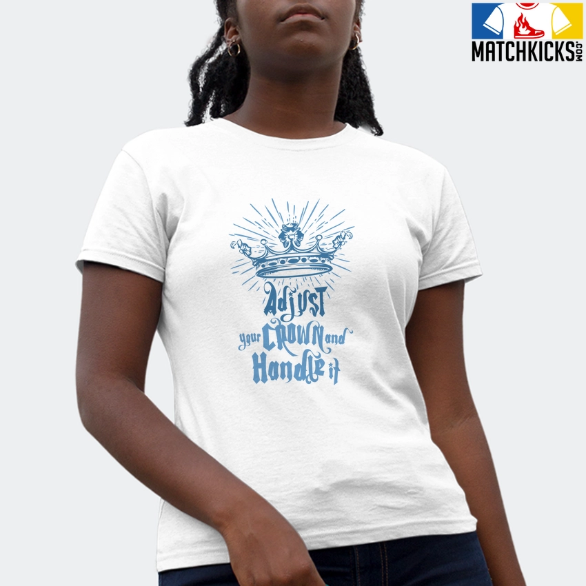 T-Shirt - Nike Dunk Low University Blue - Sneaker-Matching T-Shirt (ADJUST Your CROWN And Handle It) 4 T-Shirt - Nike Dunk Low University Blue - Sneaker-Matching T-Shirt (ADJUST Your CROWN And Handle It) - Image 2