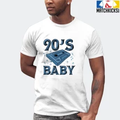 T-Shirt - Nike Dunk Low University Blue - Sneaker-Matching T-Shirt (90's Baby Cassette) -Nike Dunk shop online mockupGenerator 11755